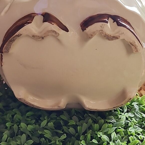 Vintage Shawnee Pottery WINNIE The Pig Cookie Jar, Blue Collar Made In USA - Picture 12 of 12